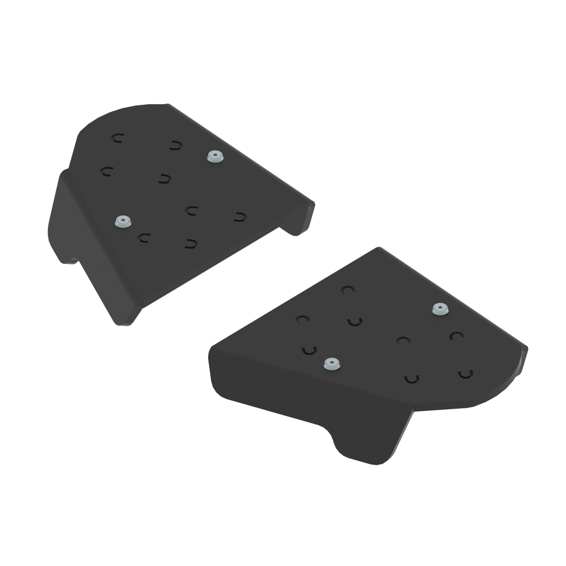 KIT PROTE��O DE TRI�NGULOS TRASEIROS PL�STICO - CFMOTO X8 LU