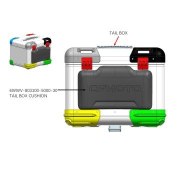 ENCOSTO DE TOPCASE ALUMINIO